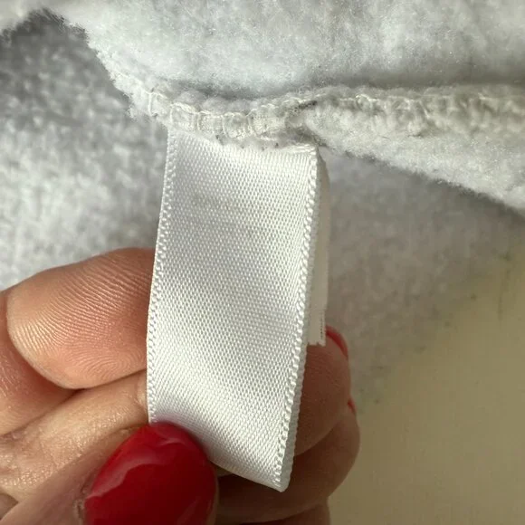 League Auburn Tigers Women's Cropped Hoodie Size L Heathered Light Gray, License - Picture 9 of 10